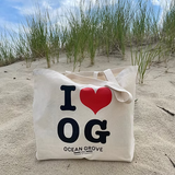 I LOVE Ocean Grove Canvas Tote Bag