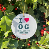 I LOVE Ocean Grove Ornament